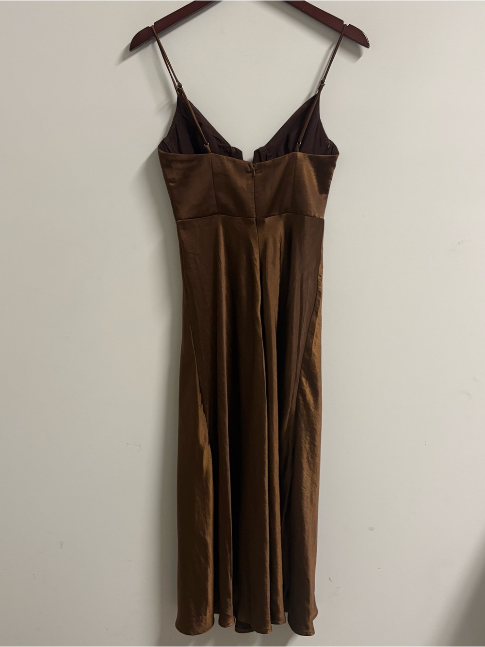 NEW Selfie Leslie Lake Como A-Line Midi Dress‎ - Brown Size XS - Picture 8 of 8